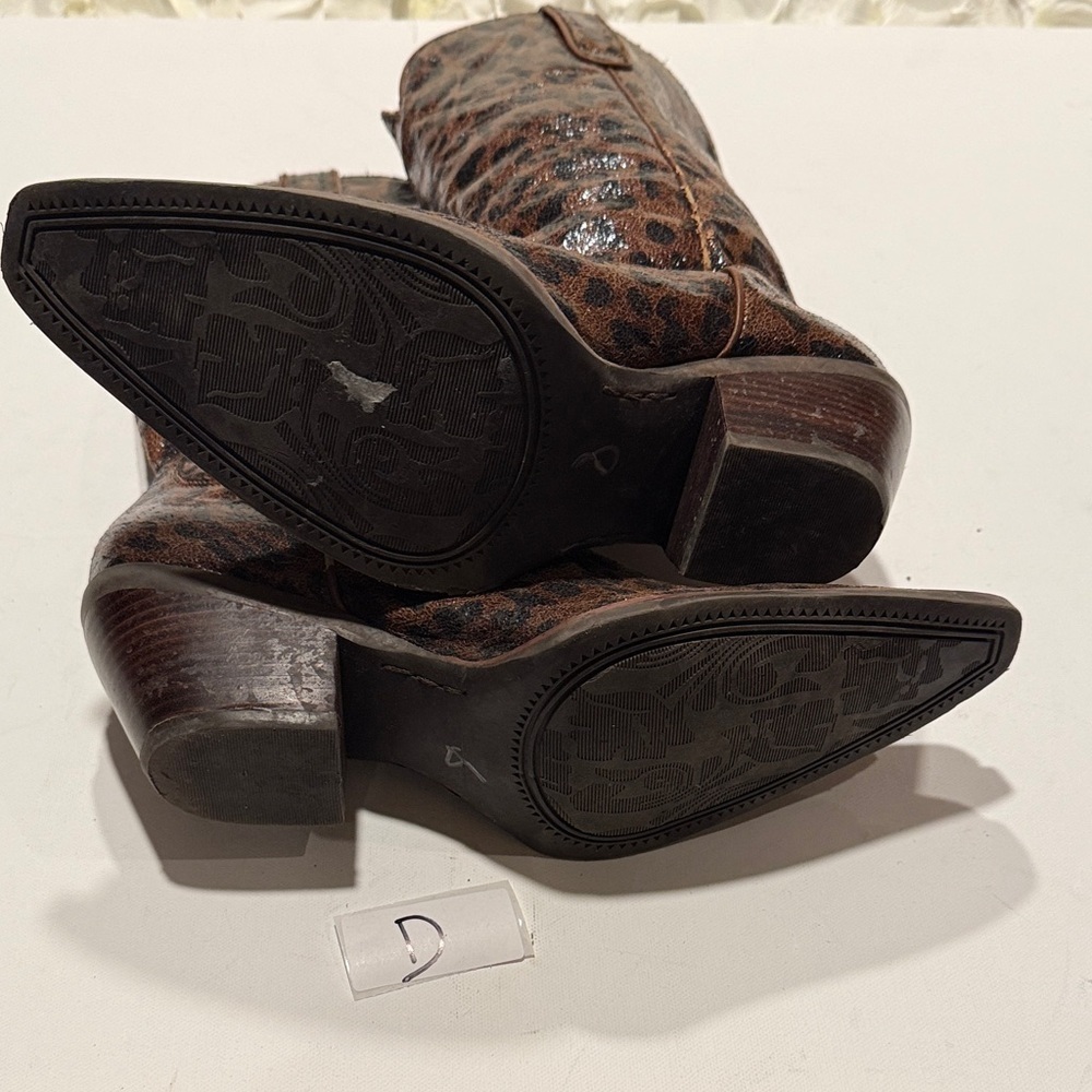 Nomad Brown Leopard Western Boots - Picture 5 of 5